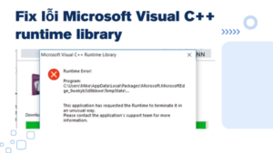 Microsoft Visual C ++ Runtime Library error